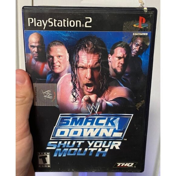 WWE SmackDown Shut Your Mouth (PlayStation 2, 2002) Complete Black Label PS2 VGC - Picture 1 of 4